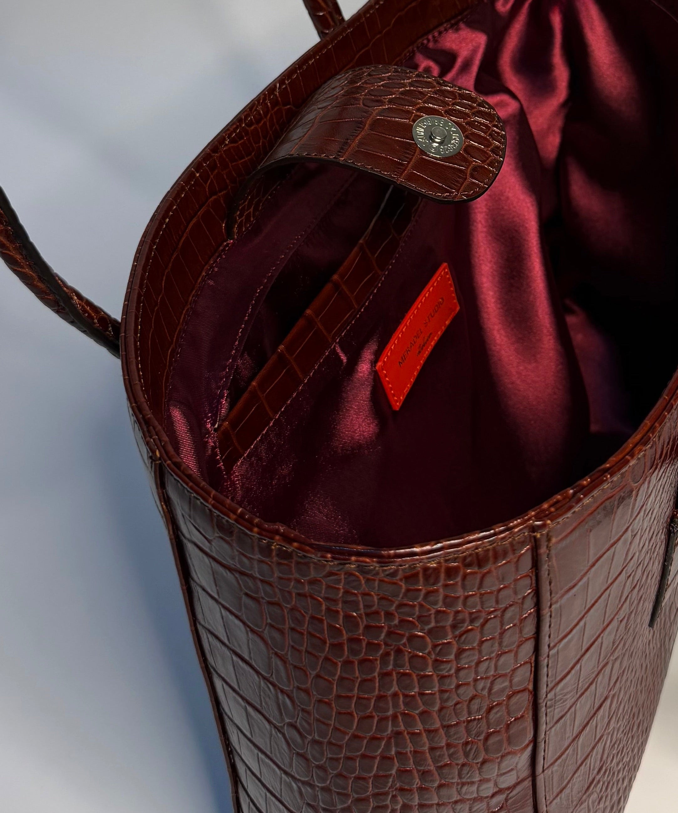 Eclat Tote - Brandy Croc